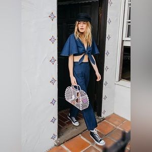 Free People 'Do The Twist' Chambray Set